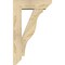 Ekena Millwork Funston Slat Rough Sawn Bracket w/ Offset Brace, Douglas Fir, 6"W x 18"D x 30"H BKT0604X18X30FST06RDF - alternate 3